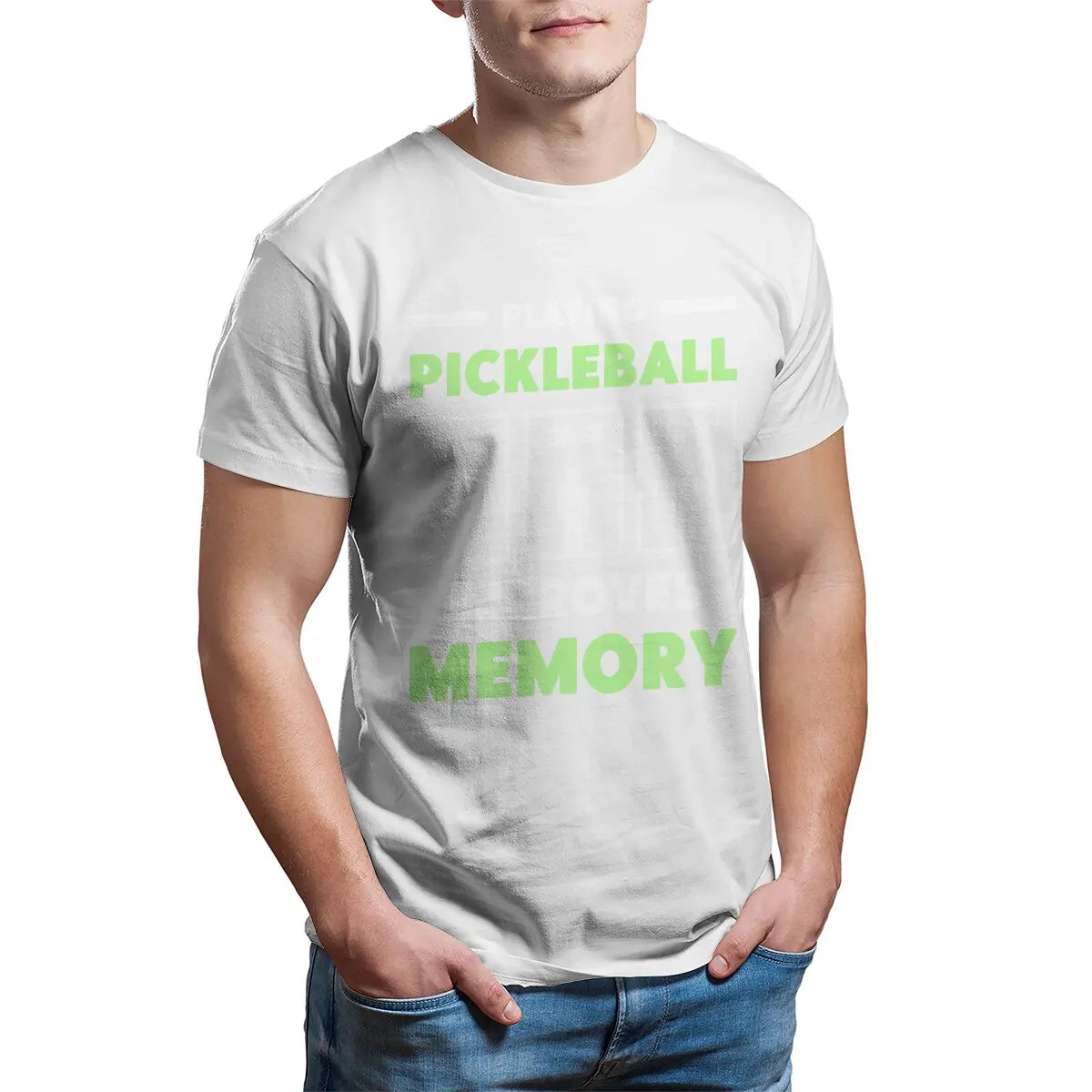 Playing Pickleball Improves Memory Printed T Shirt