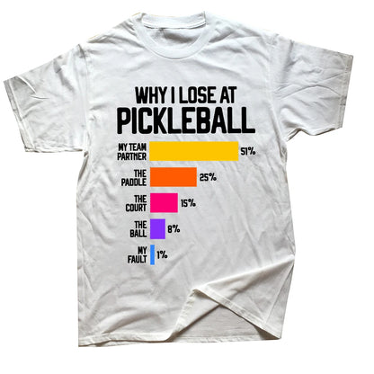 Play Pickleball Player Printed T Shirt